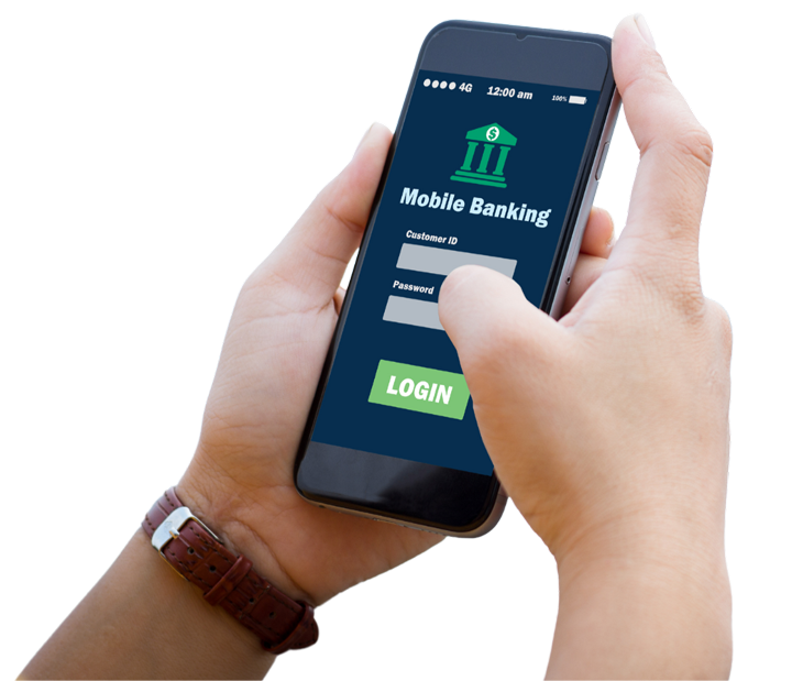 hand holding a phone with a mobile wallet app