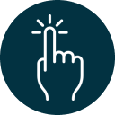 one click away icon